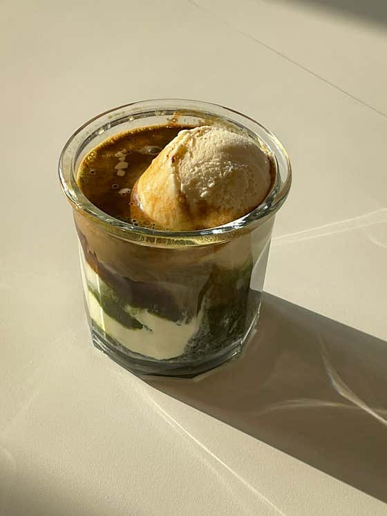 말차 아포가토 메뉴 사진(네이버)