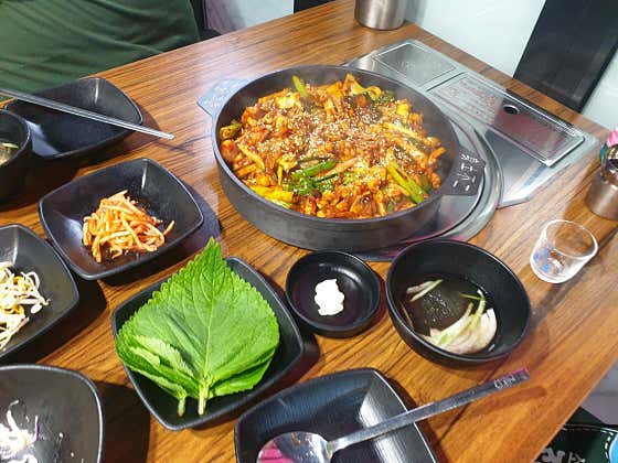 갑오주꾸미철판(2.3.4인) 메뉴 사진(네이버)
