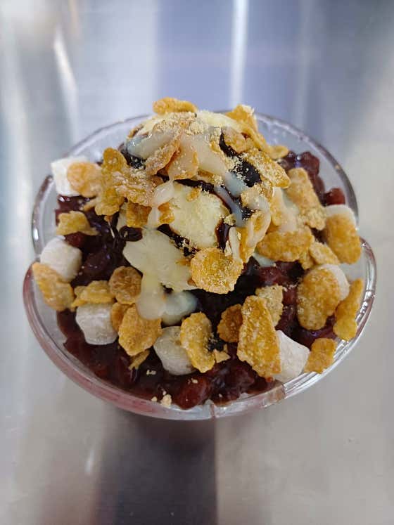 팥빙수 메뉴 사진(네이버)