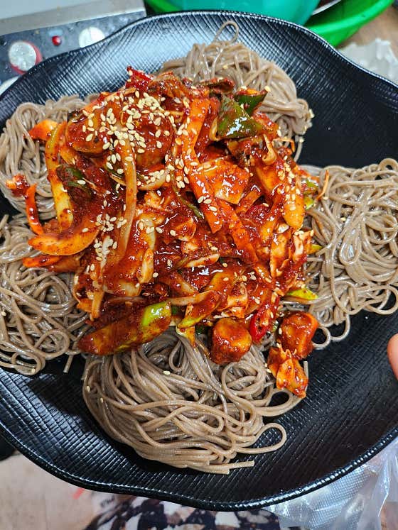 골뱅이막국수 메뉴 사진(네이버)