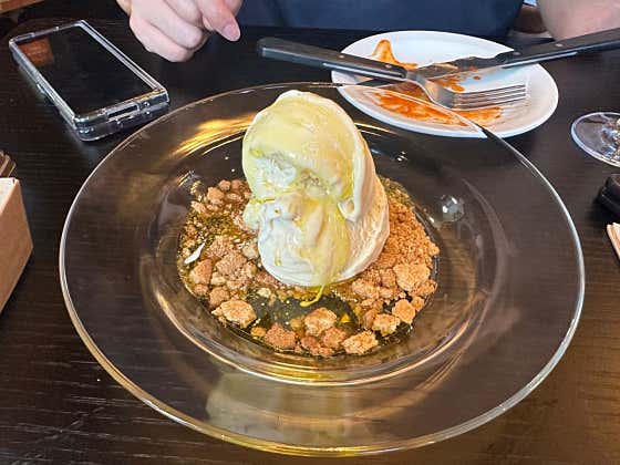 바닐라 아이스크림 & 올리브 오일 메뉴 사진(네이버)