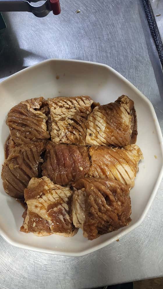 국내산 돼지갈비 200g 메뉴 사진(네이버)