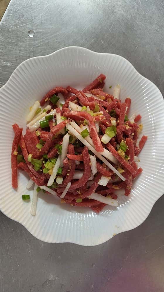 한우육회 150g 메뉴 사진(네이버)