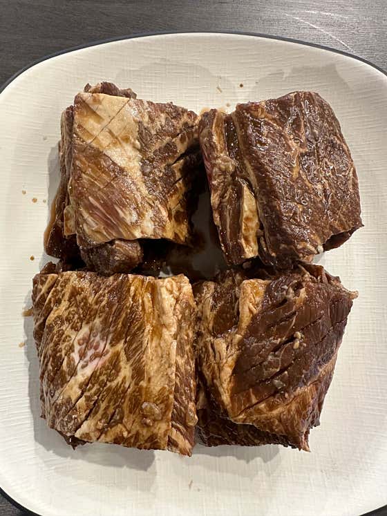 소갈비양념(수제) 300g 메뉴 사진(네이버)