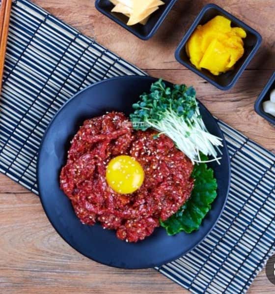 한우 육회 (200g) 메뉴 사진(네이버)