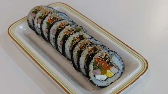 프리미엄 어묵 김밥 메뉴 사진(네이버)