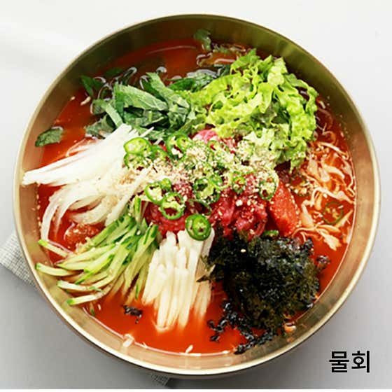 물회 메뉴 사진(네이버)