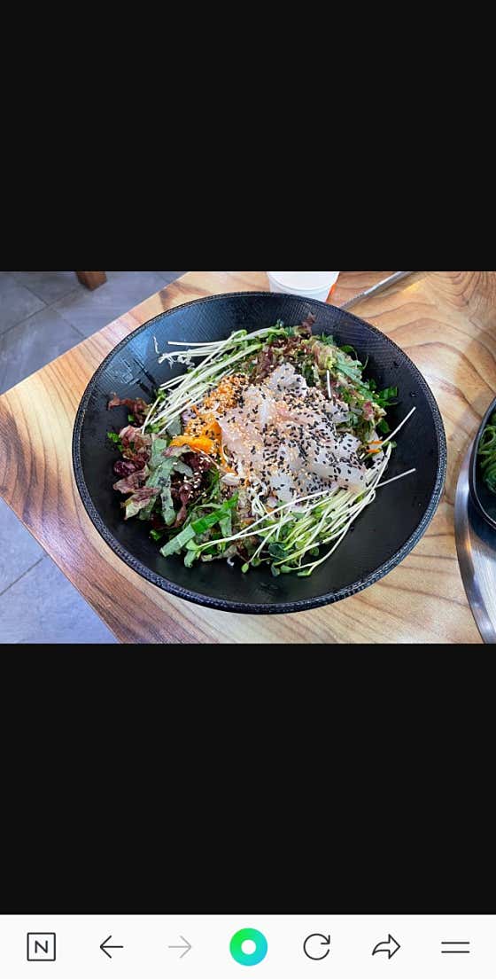 물회 메뉴 사진(네이버)