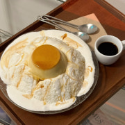 푸딩 빙수 메뉴 사진(네이버)