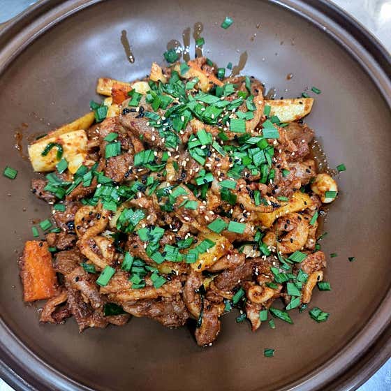 오리불고기 메뉴 사진(네이버)