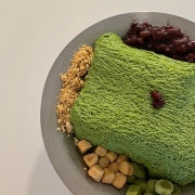 말차 실타래 빙수 메뉴 사진(네이버)