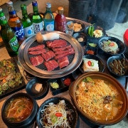 미경산 1++ 한우꽃살 SET 메뉴 사진(네이버)
