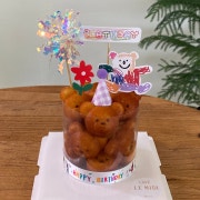 곰돌이마들렌케이크 메뉴 사진(네이버)
