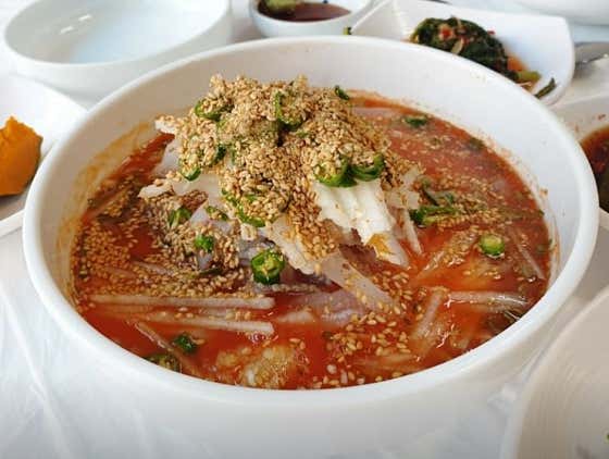 물회 메뉴 사진(네이버)