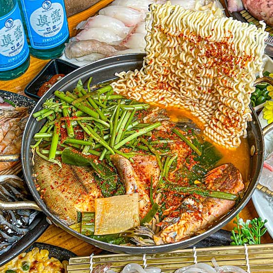 가자미 매운탕 메뉴 사진(네이버)