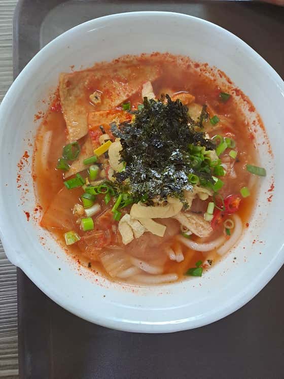 김치우동 메뉴 사진(네이버)