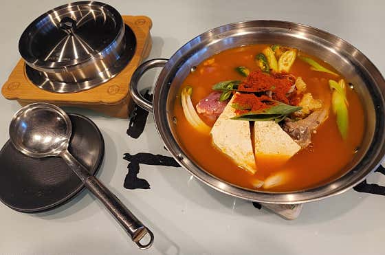 사태찌개(솥밥포함) 메뉴 사진(네이버)