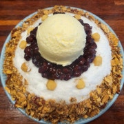 옛날팥빙수3인 메뉴 사진(네이버)