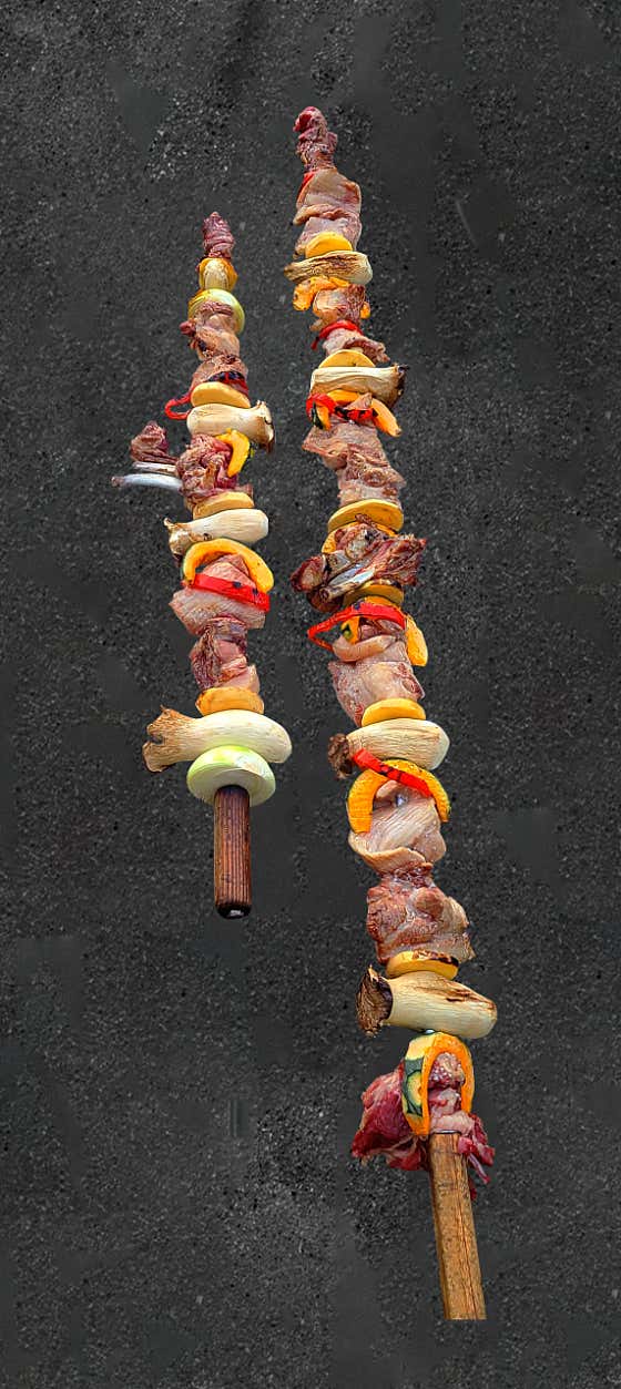 해오름 흑돼지 왕꼬치 메뉴 사진(네이버)