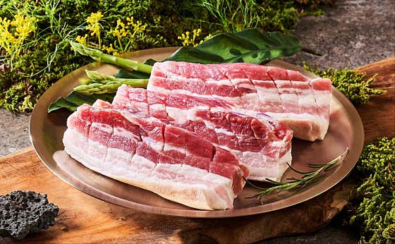 제주흑돼지 오겹살 (160g) 메뉴 사진(네이버)