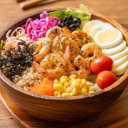 오리엔탈 버터새우 포케 메뉴 사진(네이버)
