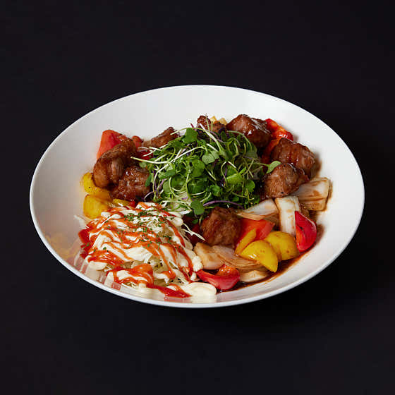 목살 찹스테이크 메뉴 사진(네이버)
