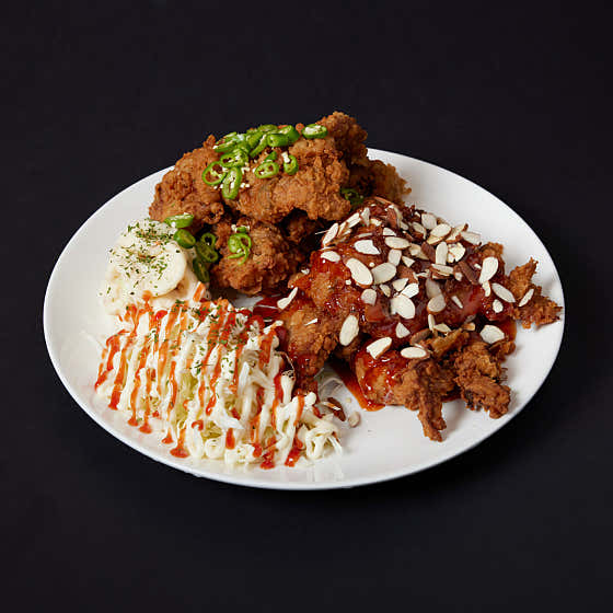 돼지갈비 후라이드 메뉴 사진(네이버)