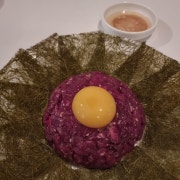 육회감태 메뉴 사진(네이버)