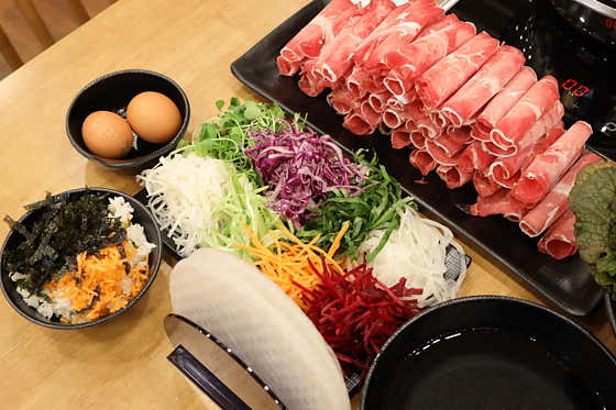 부채살90g+샤브&월남쌈 셀프바 메뉴 사진(네이버)