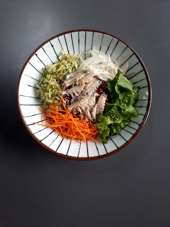 전복비빔칼국수 메뉴 사진(네이버)