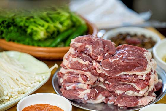 군산생오리로스(1kg) 메뉴 사진(네이버)