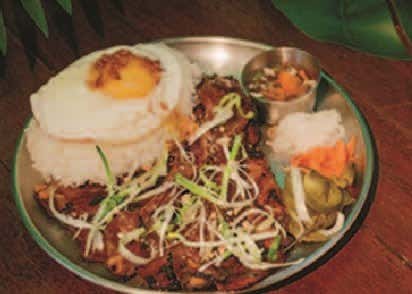 구운 양념 돼지갈비와 라이스(껌승) 메뉴 사진(네이버)