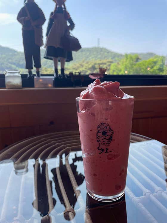 딸기요거트스무디(only ice) 메뉴 사진(네이버)