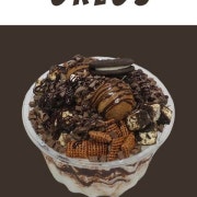 오레오 눈꽃빙수 메뉴 사진(네이버)