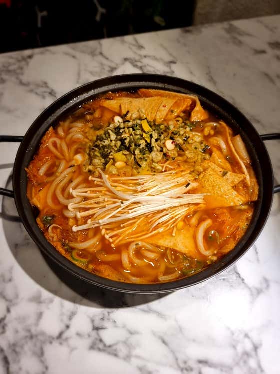 김치우동 메뉴 사진(네이버)