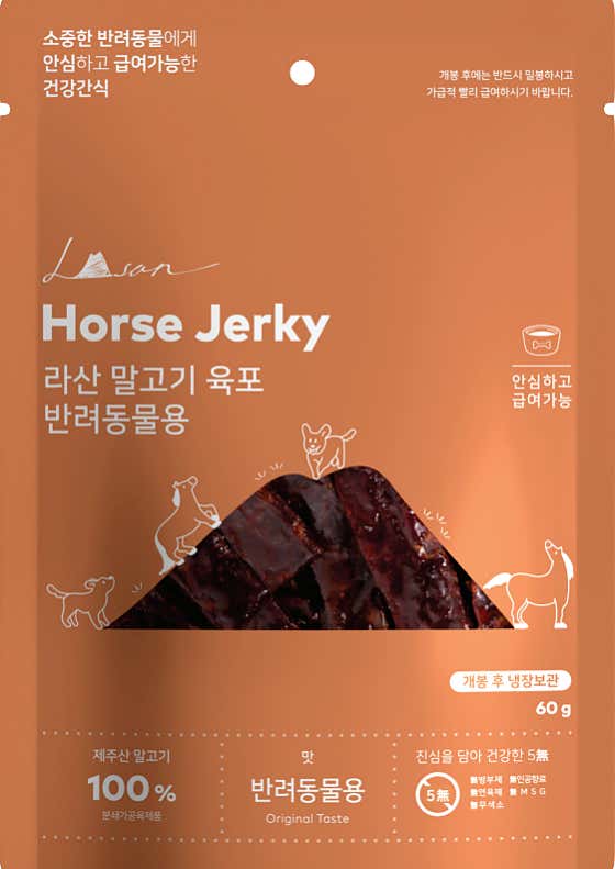 반려동물용 육포(말) 메뉴 사진(네이버)