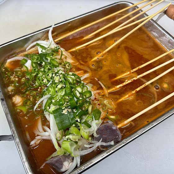 매콤순대어묵꼬치 메뉴 사진(네이버)