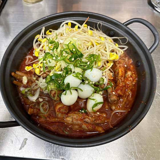 국물닭발 메뉴 사진(네이버)