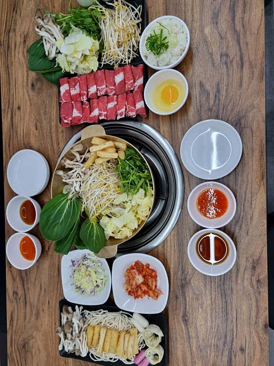 점심특선-소고기샤브샤브 메뉴 사진(네이버)