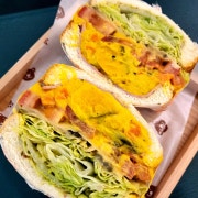 단호박샌드위치 메뉴 사진(네이버)