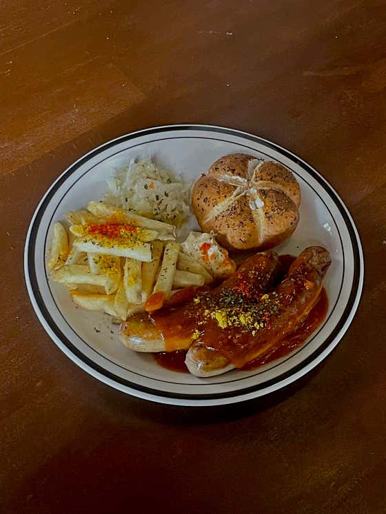 커리부어스트 메뉴 사진(네이버)