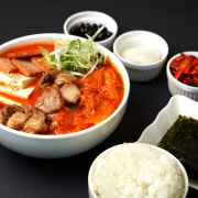 스팸+돼지 김치찌개 2인분 메뉴 사진(네이버)