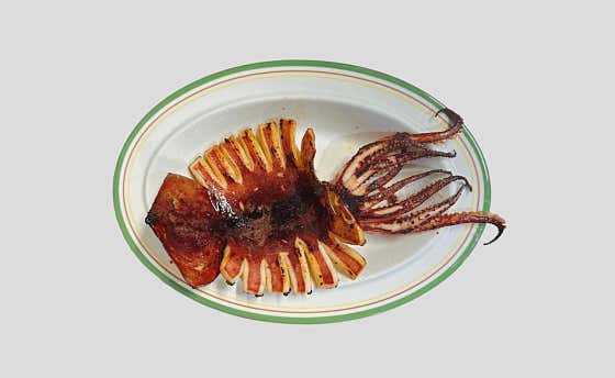 버터 반건조 오징어 구이 메뉴 사진(네이버)