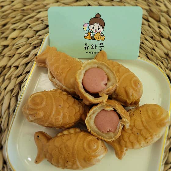 수제 미니 붕도그 붕어빵 메뉴 사진(네이버)