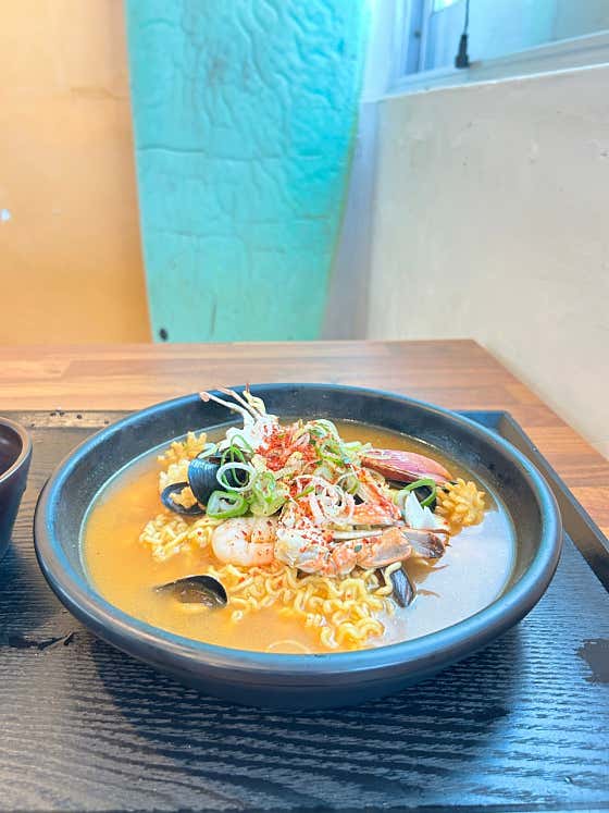 해물라면 메뉴 사진(네이버)