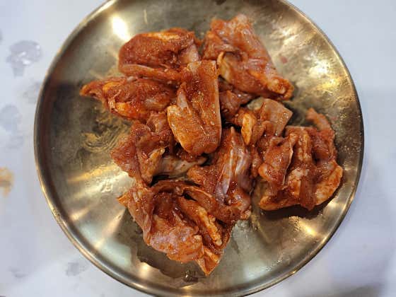 가슴연골(양념) 메뉴 사진(네이버)