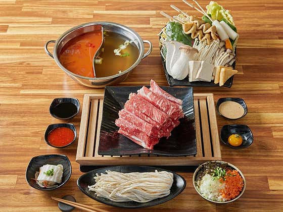 평일 점심특선 샤브세트(야채무한) 메뉴 사진(네이버)