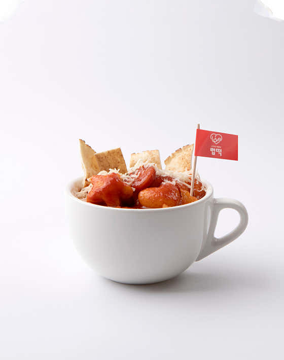 컵 떡볶이 메뉴 사진(네이버)