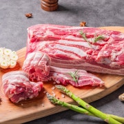 보성녹돈 삼겹살 600g 메뉴 사진(네이버)