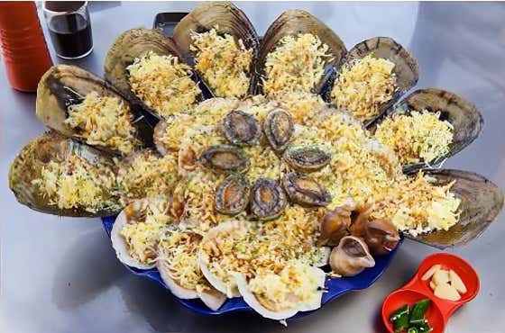 모듬조개구이 메뉴 사진(네이버)